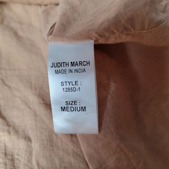 Judith March Bohemian Embroidered Crochet Mini Dress M Lined Cotton Festival - Picture 9 of 10